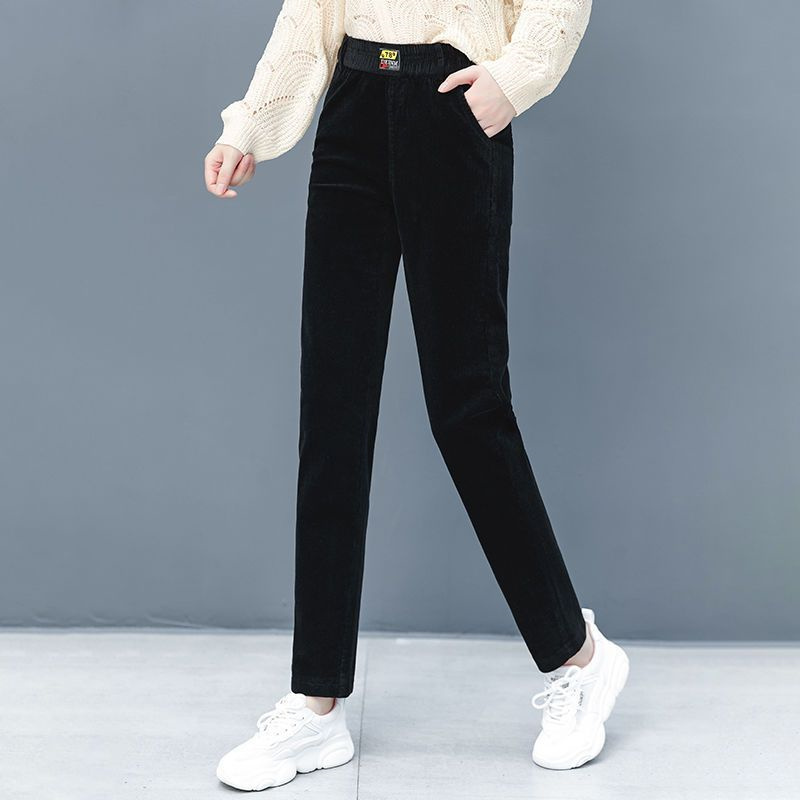 Corduroy Pant Warm - Koreaanse Mode Vrouwen Corduroy Slanke Kokerbroek
