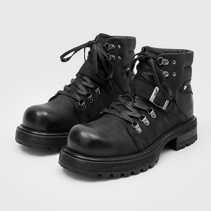 Waterproof Winter Boot - Merk Mannen Leren Laarzen Motorfiets Sneeuw