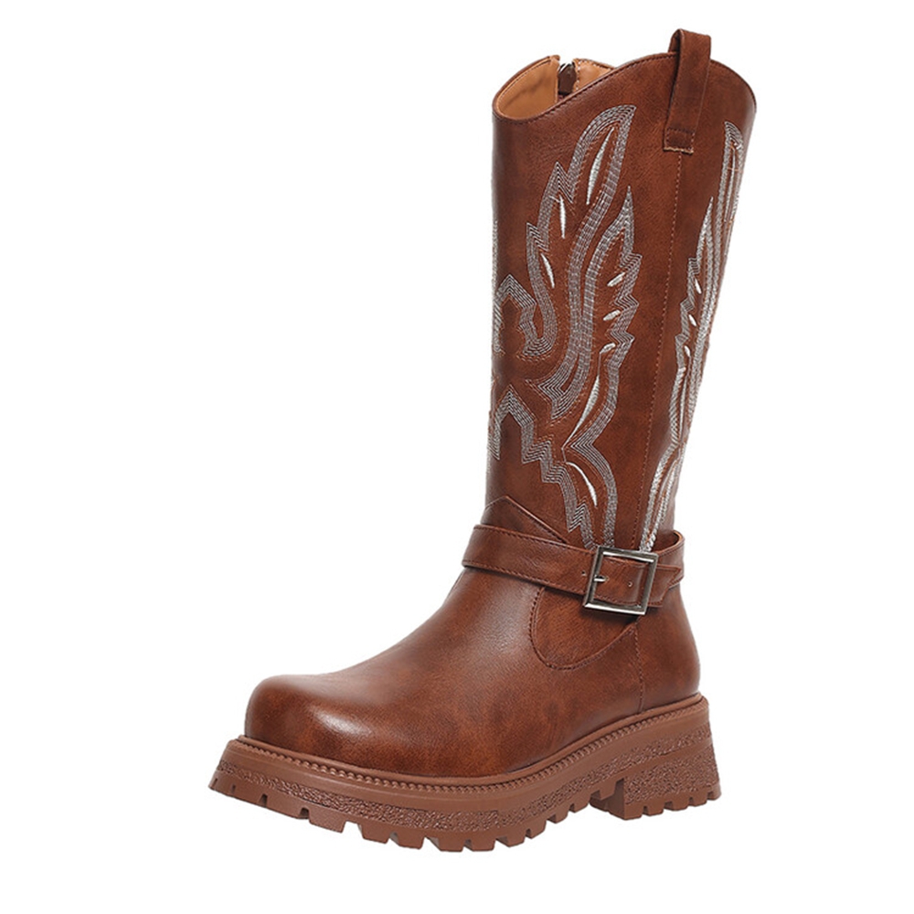 Waterproof Winter Boot - Vrouwen Kniehoge Laarzen Dikke Hak Ronde