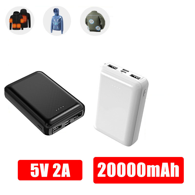 Heated Vest Battery - Mini Power Bank 20000mAh 5V 2A