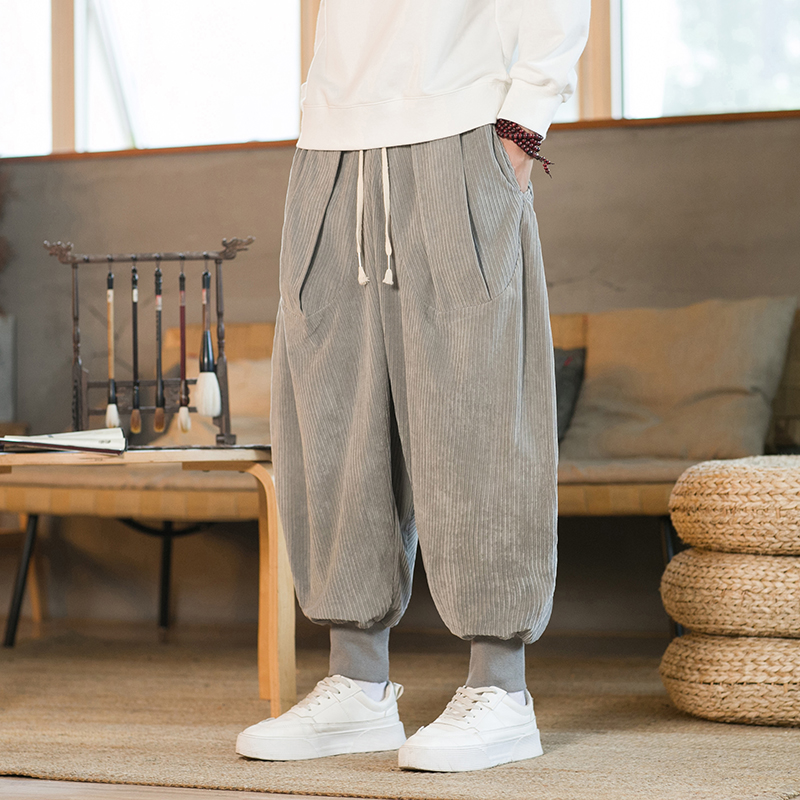 2023 Heren Winter Effen Kleur  - Corduroy Pant Warm recensie en prijs