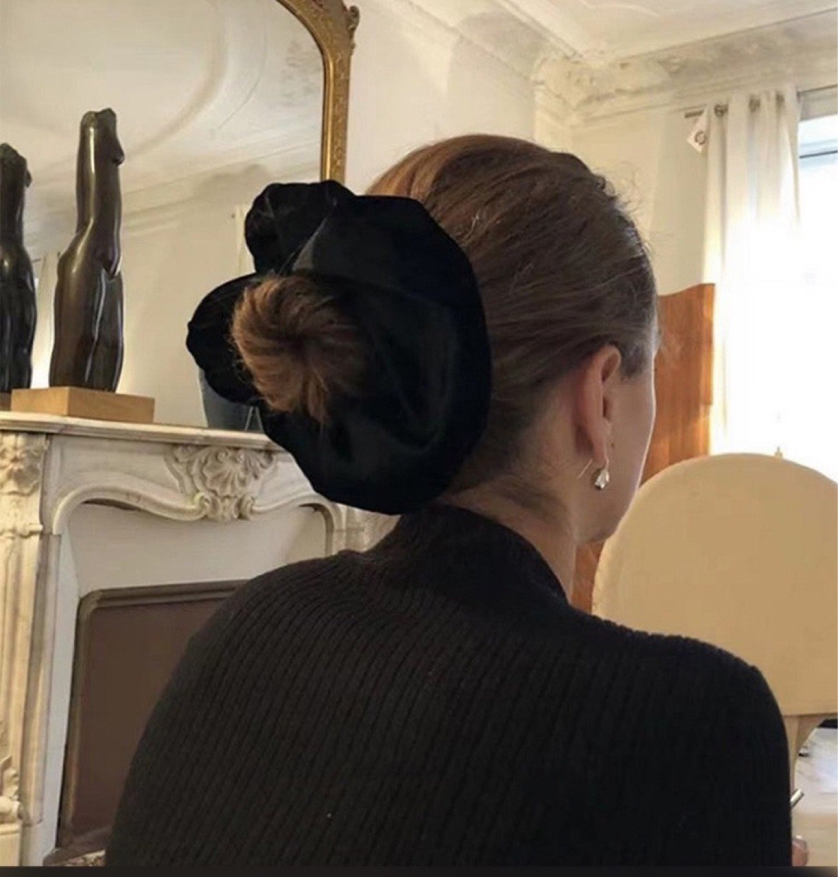 Oversize Zwart Fluwelen Scrunc - Winter Headband Fleece recensie en prijs